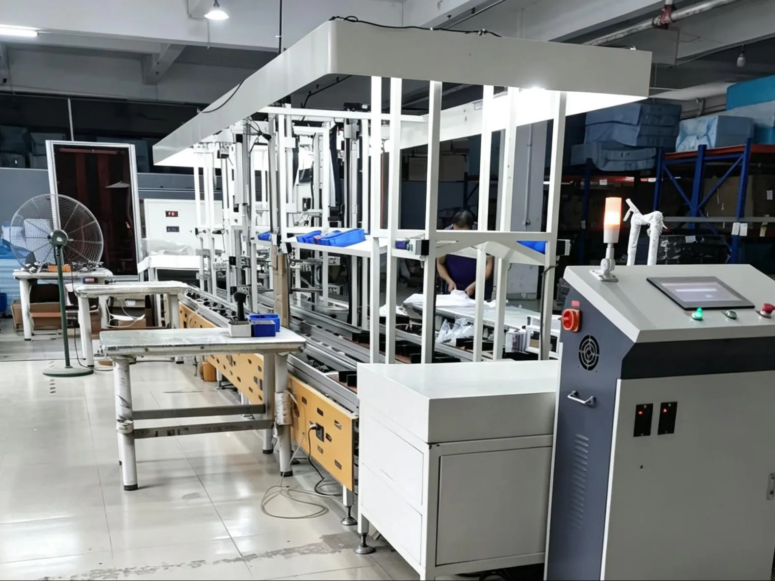 Hardware assembly workshop for office furniture fittings and components