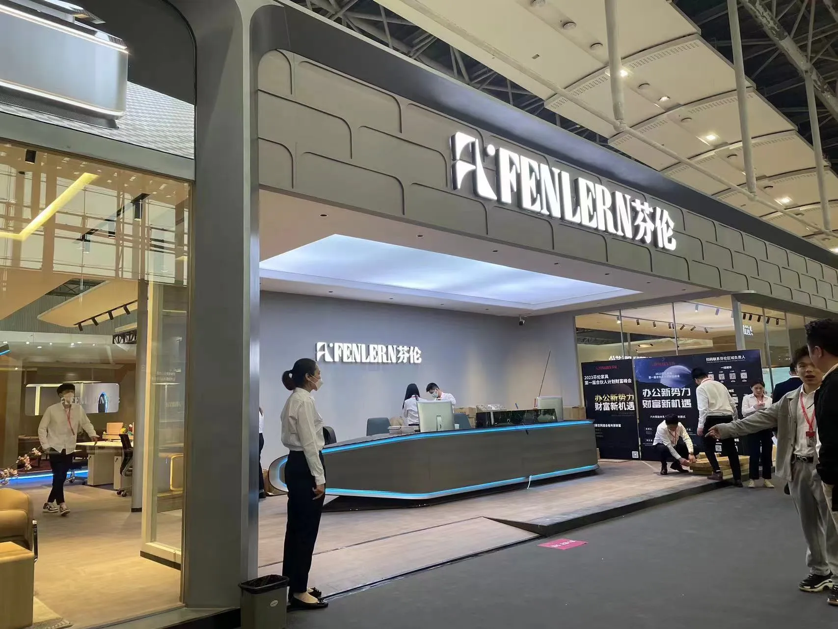Modern workspace furniture and office interior solutions showcased at CIFF