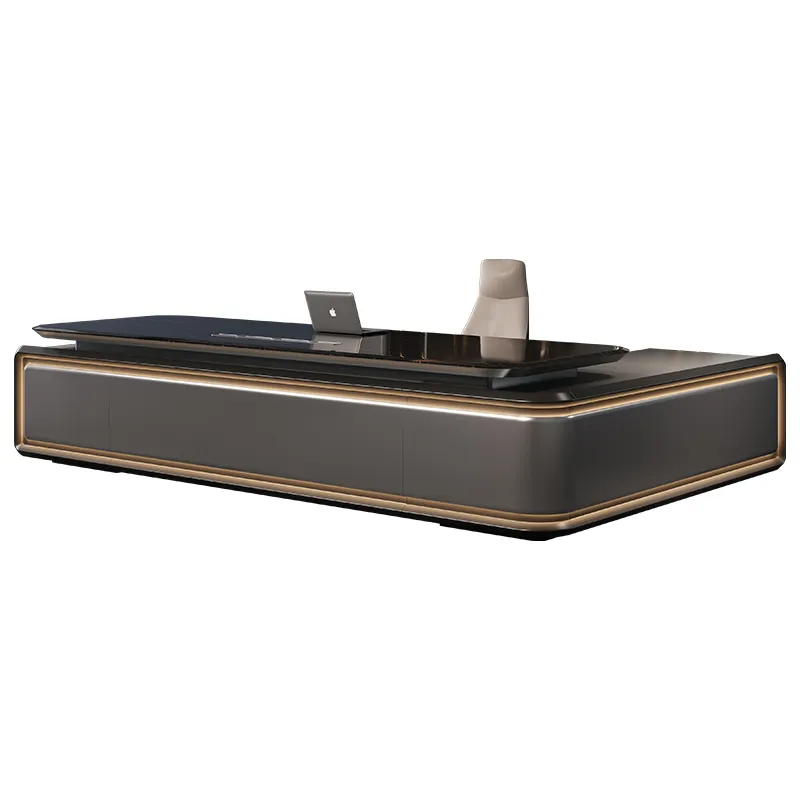 Commercial executive office desk designed for corporate leadership spaces