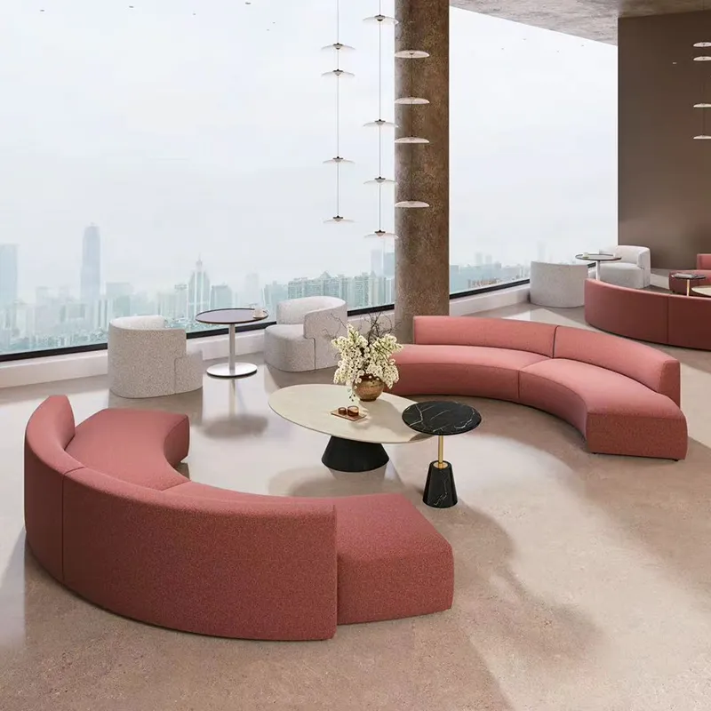 Curved Modular Sofa for Collaborative Office Spaces - Cover image