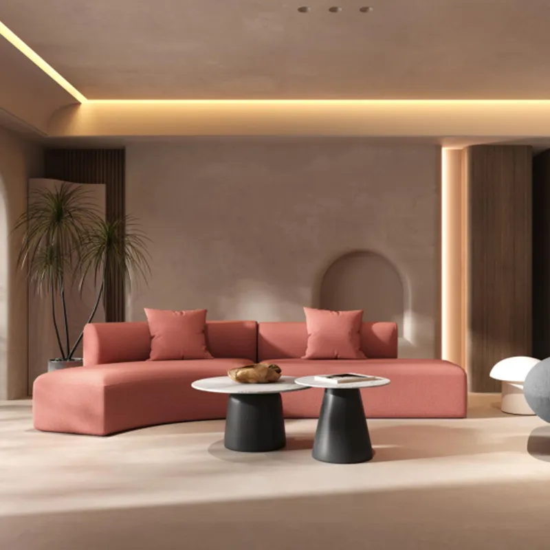 Modular office lounge sofa arranged for informal meetings and team collaboration