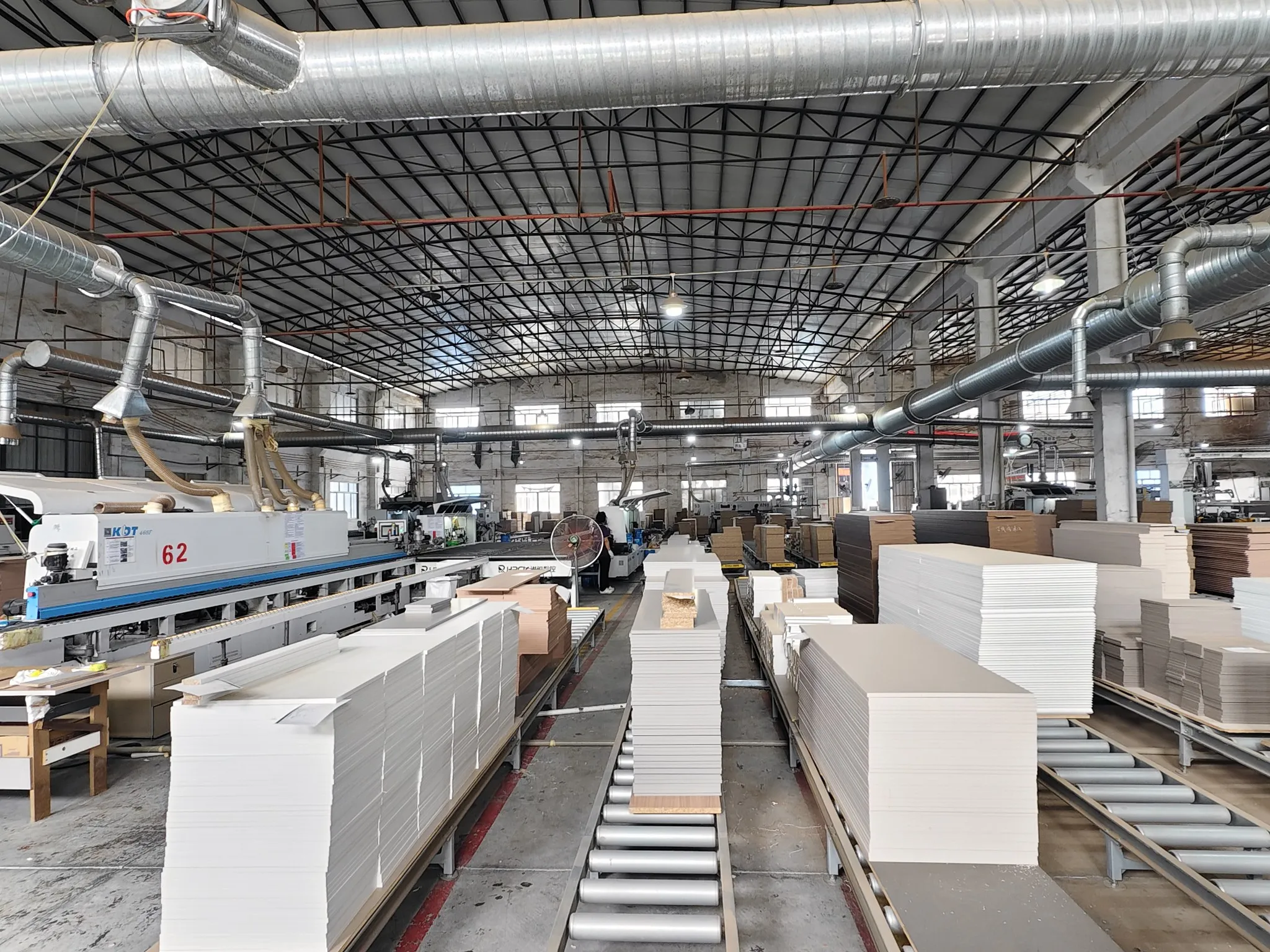 Edge banding of office furniture panels