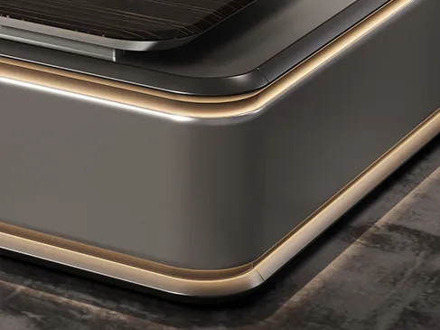 Integrally molded irregularly shaped panel