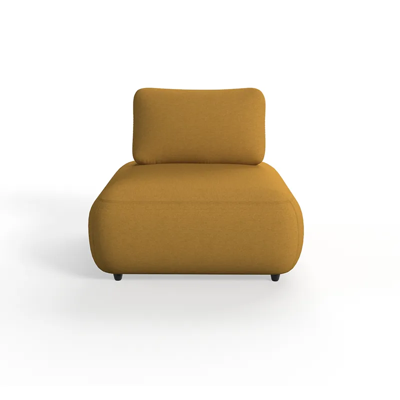 Single-seat modular lounge chair for office breakout and shared spaces
